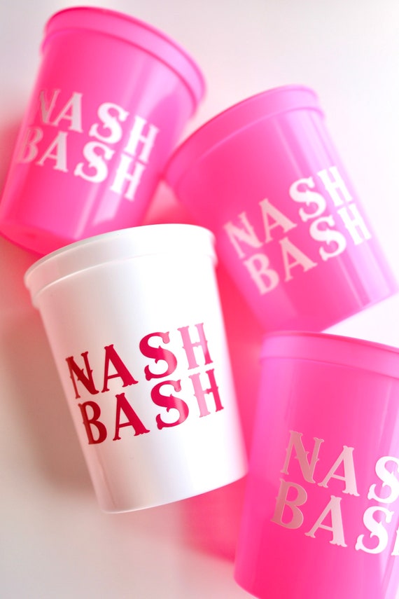 Nash Bash Cups | Nashville Bachelorette | Nashville Bachelorette Party Cups | Bachelorette Party Favors | Nash Bash Cups | Nashville Favors