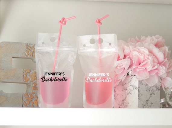 Bachelorette Drink Pouch | Personalized Bachelorette Favors | Booze Bags | Drink Pouch | Bach Party Favors | Bach Bash | Name's Bachelorette