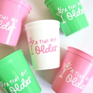 A Tini Bit Older | A Tini Bit Older Birthday Cups | Birthday Favors | Bday Cups | Espresso Martini | 21st Birthday | 30th | 40th | 50th |