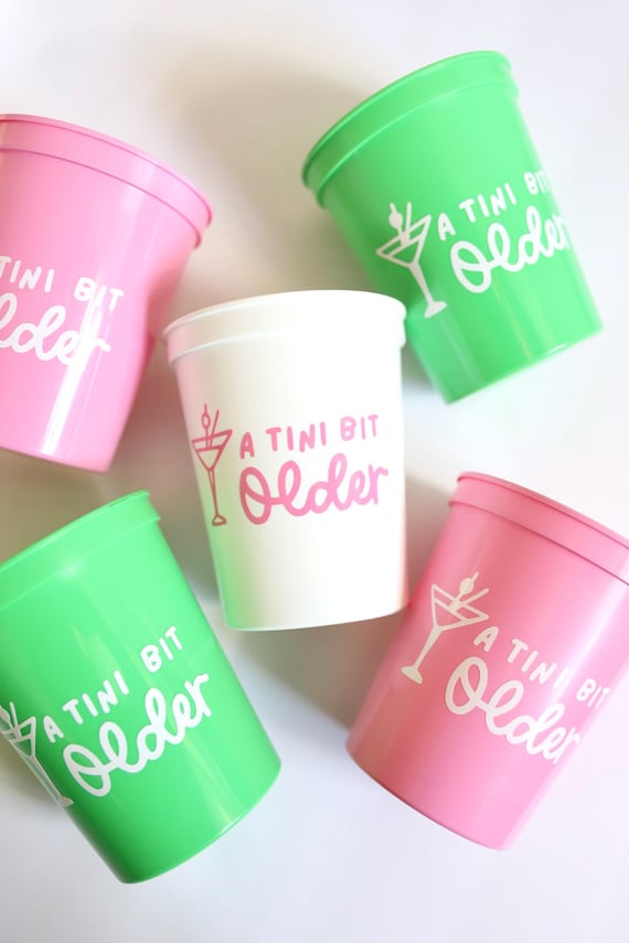 A Tini Bit Older | A Tini Bit Older Birthday Cups | Birthday Favors | Bday Cups | Espresso Martini | 21st Birthday | 30th | 40th | 50th |