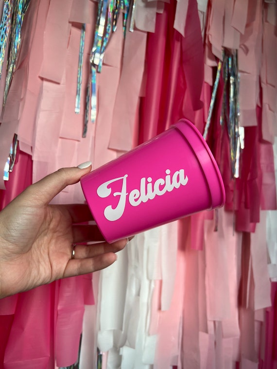 Disco Bachelorette Cups with Names | Disco Cups with Names | Personalized Bachelorette Favors | Personalized | Stadium Cups | Bachelorette