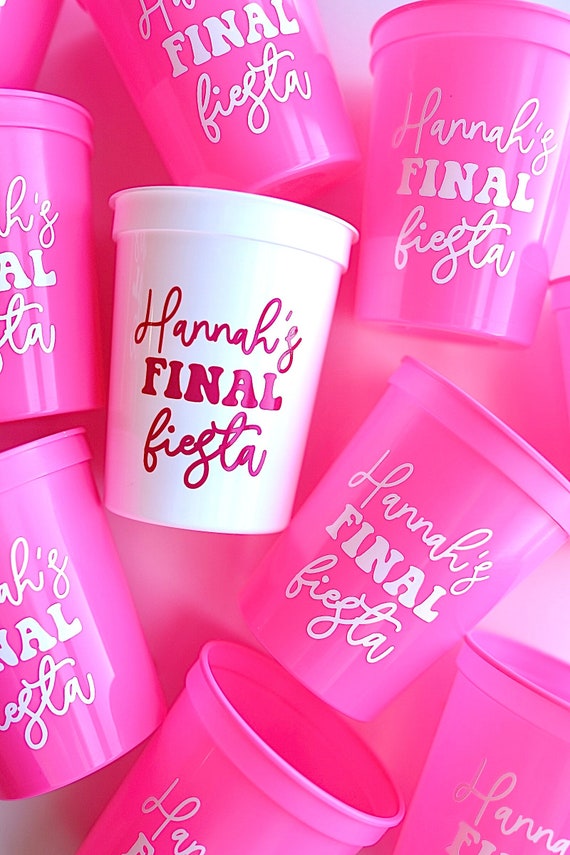 Final Fiesta Bachelorette Party Cups | Cancun Bachelorette | Mexico Bachelorette | Personalized Fiesta Cups |  Bachelorette Party Favors