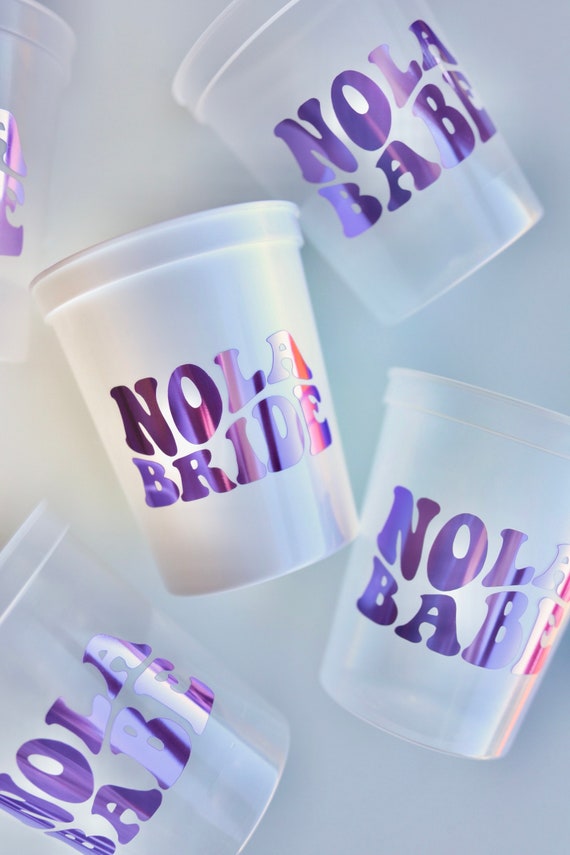 Nola Bride | Nola Babe| New Orleans Bachelorette Party Cups | NOLA Bachelorette | Bach Party Favors Gifts | New Orleans Cups | Custom Cups