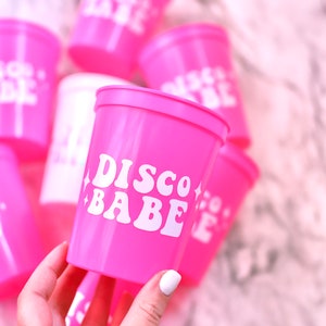 Disco Bride | Disco Babe | Disco Bachelorette Cups | Disco Bachelorette Favors | Disco Favors | Disco Cups | Last Disco | Dancing Queen