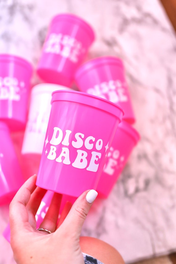 Disco Bride | Disco Babe | Disco Bachelorette Cups | Disco Bachelorette Favors | Disco Favors | Disco Cups | Last Disco | Dancing Queen