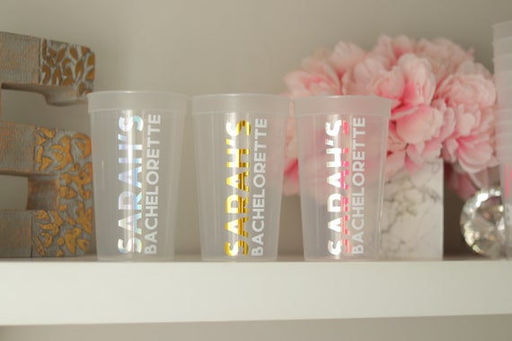 Bachelorette Party Cups | Bachelorette Party Favors | Personalized Bachelorette Party Gifts | Customized  Bach Party | Trendy Bachelorette