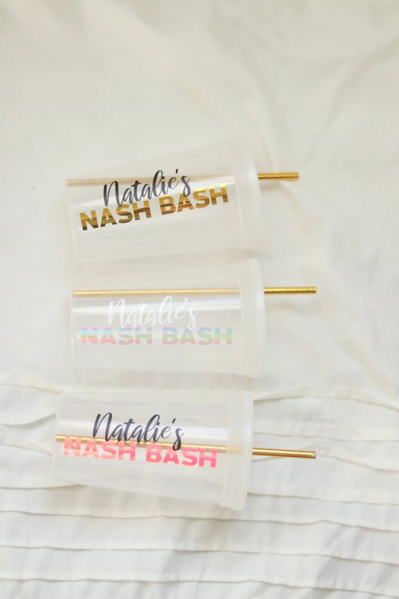 Nash Bash | Nashville Bachelorette Party Cups | Bachelorette Party Favors | Personalized Bachelorette Party Gifts | Customized  Bach Party