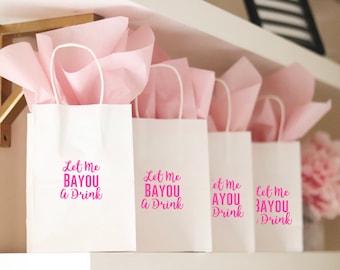 New Orleans Bachelorette Party Gift Bags | Bachelorette Gift Bags | Bachelorette Bags | Bachelorette Party Favors | Personalized | NOLA