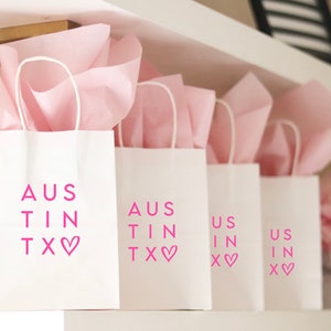 Austin Favors | Austin Bachelorette Party Gift Bags | Bachelorette Gift Bags | Bachelorette Bags | Bachelorette Party Favors |