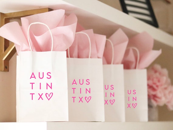 Austin Favors | Austin Bachelorette Party Gift Bags | Bachelorette Gift Bags | Bachelorette Bags | Bachelorette Party Favors |