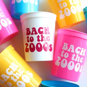 2000s Bachelorette | Bach to the 2000s | Y2K Bachelorette Theme | 2000s Cups | Bach to the 2000s Cups | 2000s Bachelorette Party | Y2K Bach