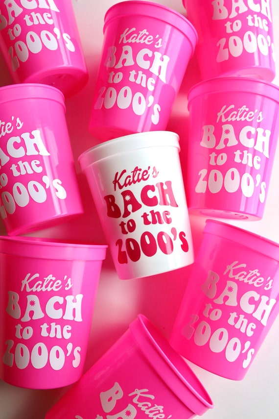 2000s Bachelorette | Bach to the 2000s | Y2K Bachelorette Theme | 2000s Cups | Bach to the 2000s Cups | 2000s Bachelorette Party | Y2K Bach