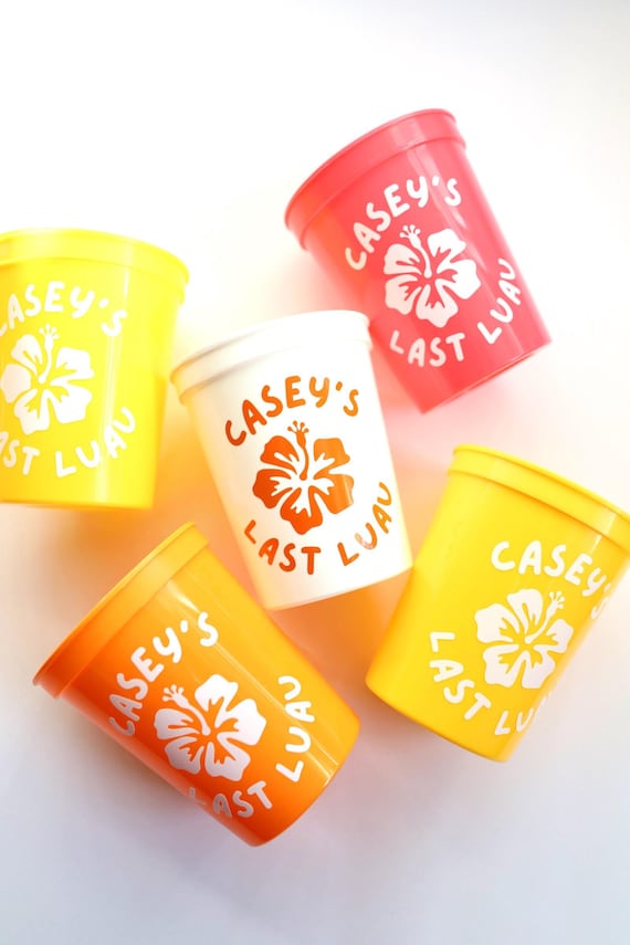 Last Luau | Last Luau Before the Vow | Bachelorette Cups | Luau Bachelorette Favors | Luau Bachelorette | Bachelorette Favors | Personalized