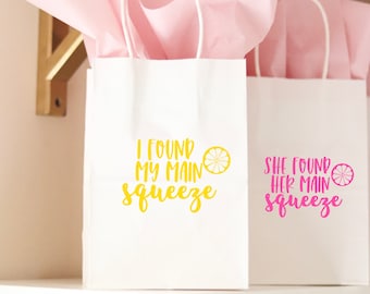 Lemon Bachelorette Favors | Lemon Favors | Lemon Theme Gift Bags | Lemon Favors | Gift Bags | Lemon Gift | Lemon Bridal Shower | Lemon Favor