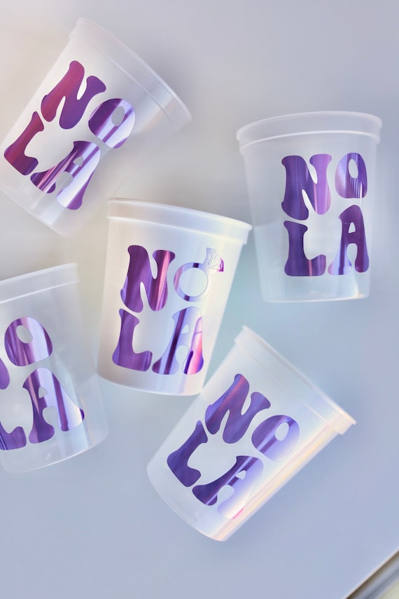 NOLA Favors | Nola Cups | New Orleans Bachelorette | NOLA Bachelorette | Bach Party Favors Gifts | New Orleans Cups | Custom Cups | Nola