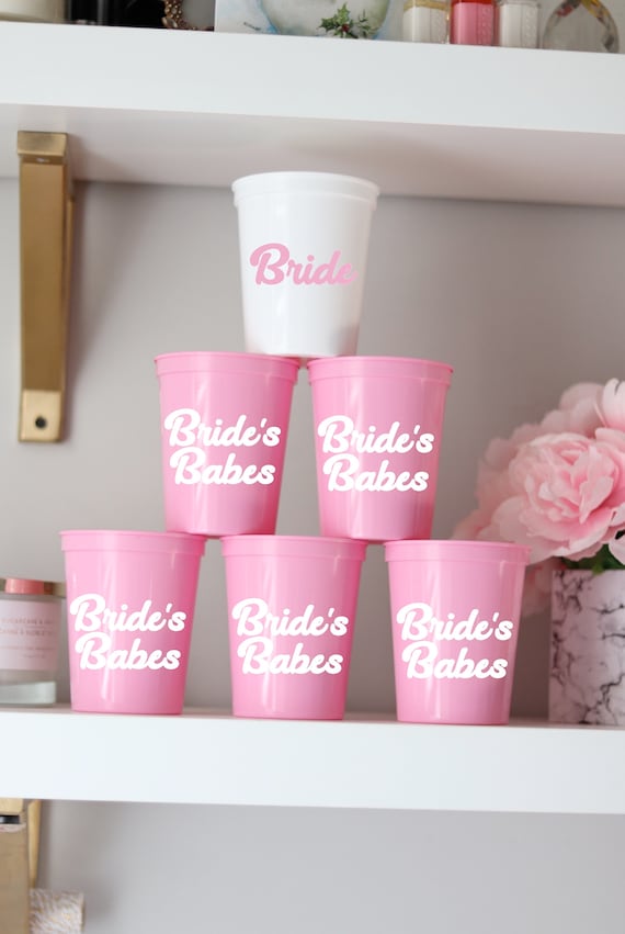 Bride's Babe Bachelorette Favors | Party Cups | Bachelorette Party Favors | Bach Party Gifts | Personalized | Customized | Bachelorette