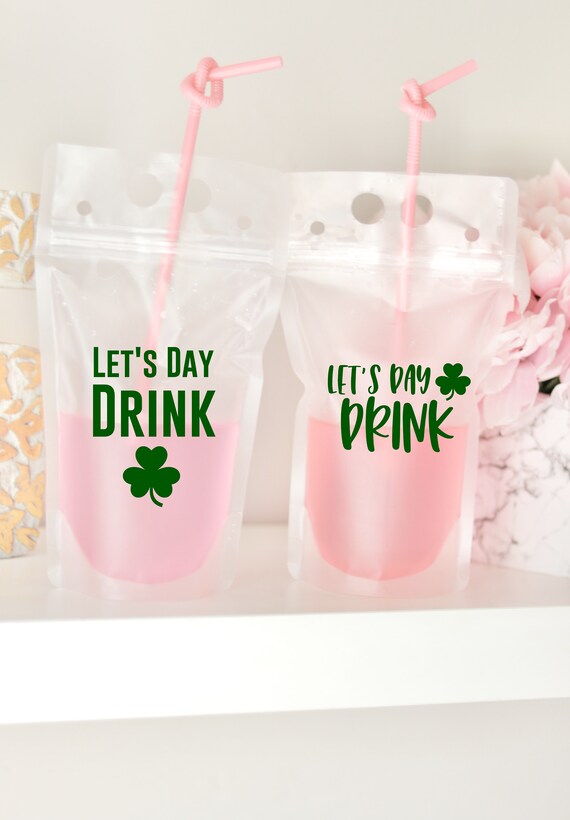 Saint Patrick's Day Favors | Pouches | Saint Patty's Day Favors | St. Patrick's Day Drink Pouch | St. Patty's Day Booze Bags | Saint Patrick