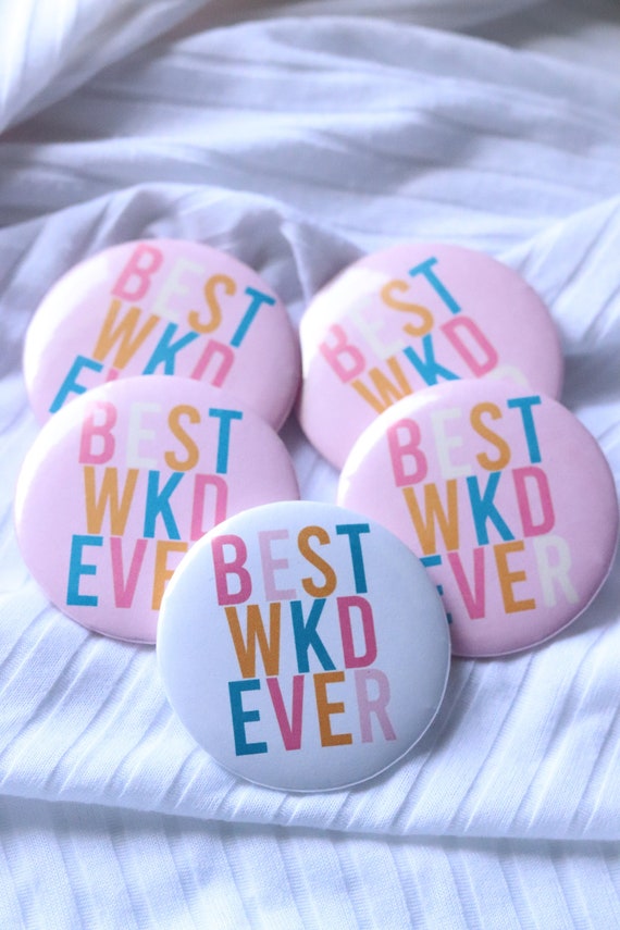 Bachelorette Weekend Pins | Bachelorette Buttons | Bachelorette Pins | Small Bachelorette Weekend Favors | Packable Bachelorette Pins