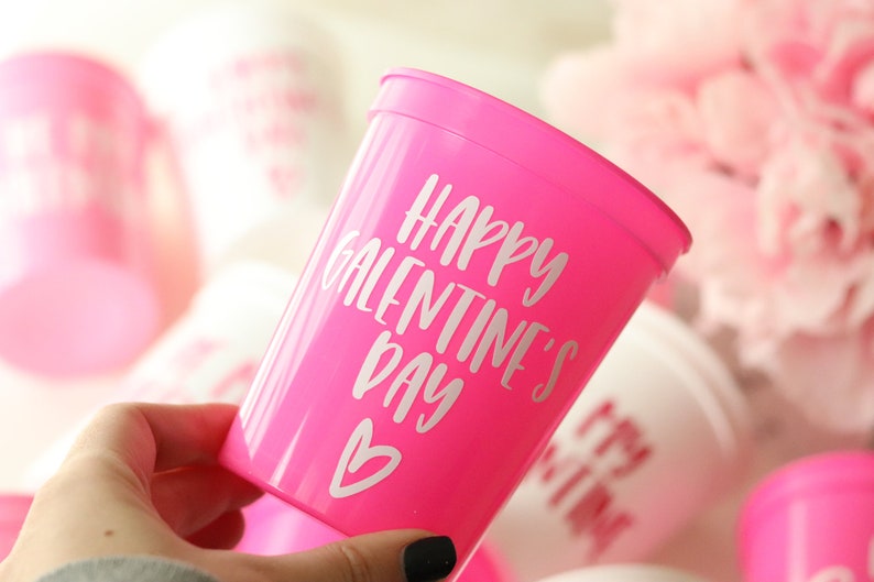 Be My Galentine Cup Valentines Day Favors Galentines Day Cups Galentines Day Favors Be my Galentine Galentines Day Brunch image 5