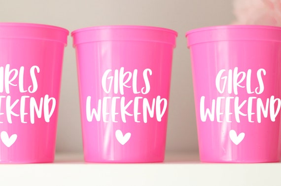 Girls Weekend Cups | Girls Weekend Favors | Girls Trip Favors | Girls Trip Gift | Girls Trip Gifts | Party Cups | Personalized | Girls night