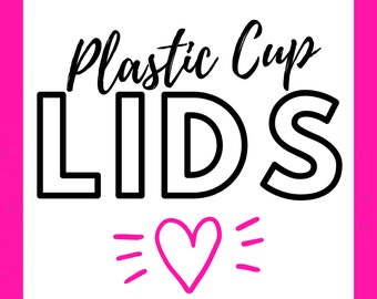 Lids or Straws | Bachelorette Party Cups Lids | Lids for Stadium Cups | Lids for Bachelorette Cups | Bachelorette Favor Lids| Plastic Straws