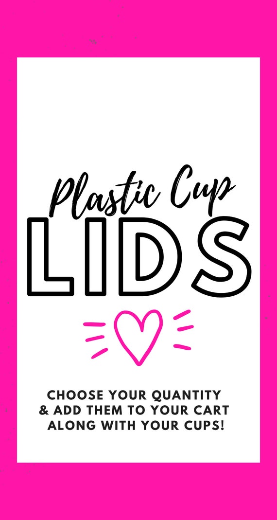 Lids or Straws | Bachelorette Party Cups Lids | Lids for Stadium Cups | Lids for Bachelorette Cups | Bachelorette Favor Lids| Plastic Straws