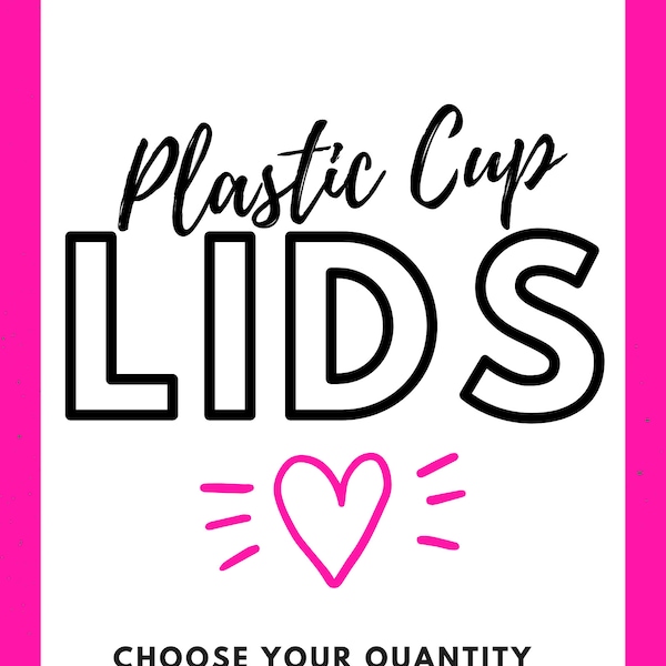 Lids or Straws | Bachelorette Party Cups Lids | Lids for Stadium Cups | Lids for Bachelorette Cups | Bachelorette Favor Lids| Plastic Straws