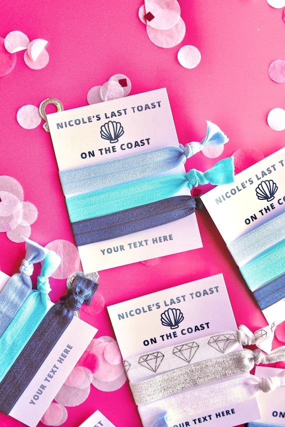 Last Toast on the Coast | Last Toast on the Coast Hair Ties | Personalized Last Toast on the Coast Bachelorette Party | Coastal Grandma Bach