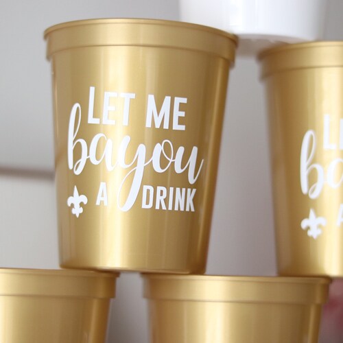 New Orleans Bachelorette Party Cups NOLA Bachelorette Bach Etsy