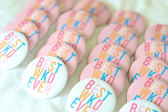 Bachelorette Weekend Pins | Bachelorette Buttons | Bachelorette Pins | Small Bachelorette Weekend Favors | Packable Bachelorette Buttons