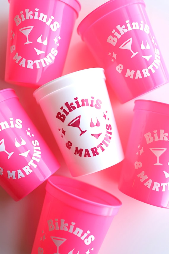 Bikinis and Martinis Bachelorette Weekend Favors | Bikinis and Martinis Bachelorette Party Favors | Beach Bach Party Gifts | Personalized