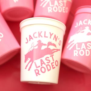 Last Rodeo Bachelorette Cups | Last Rodeo Bachelorette Favors | Last Rodeo Bachelorette Party Cups | Bachelorette Party Cups | Bach Favors