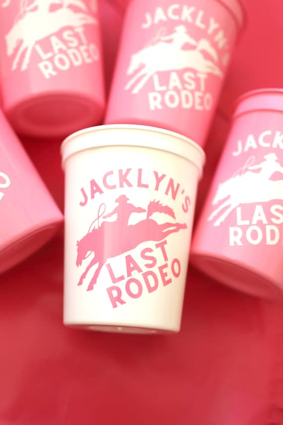 Last Rodeo Bachelorette Cups | Last Rodeo Bachelorette Favors | Last Rodeo Bachelorette Party Cups | Bachelorette Party Cups | Bach Favors