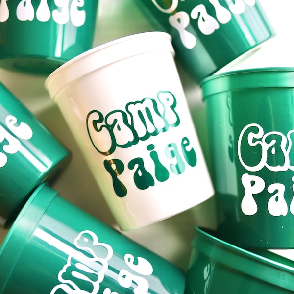 Camp Bachelorette Favors | Camp Bachelorette Cups | Mountain Bachelorette | Cabin Bachelorette | Camp Favors | Last Trail Before the Veil