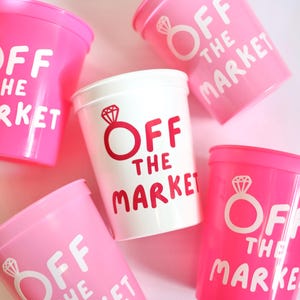 Off the Market Bachelorette | Bachelorette Cups | Off the Market Bachelorette Favors | Farmers Market Bachelorette | Bachelorette Favors