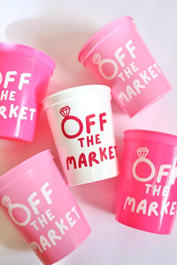 Off the Market Bachelorette | Bachelorette Cups | Off the Market Bachelorette Favors | Farmers Market Bachelorette | Bachelorette Favors