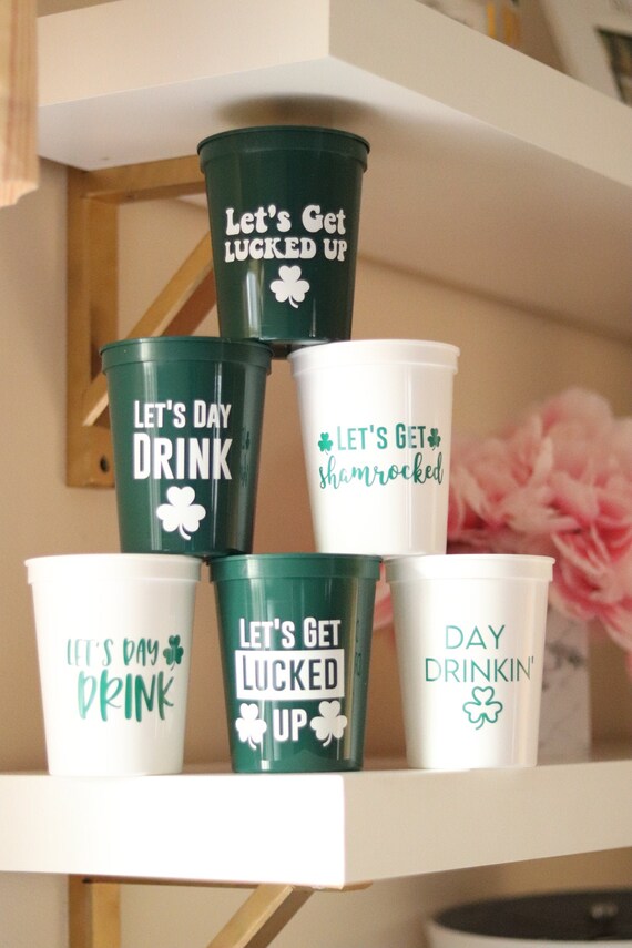 Happy Saint Patrick's Day Cups | Saint Patty's Day Favors | St. Patrick's Day Cups | St. Patty's Day Cups | Happy Saint Patrick's Day Treats