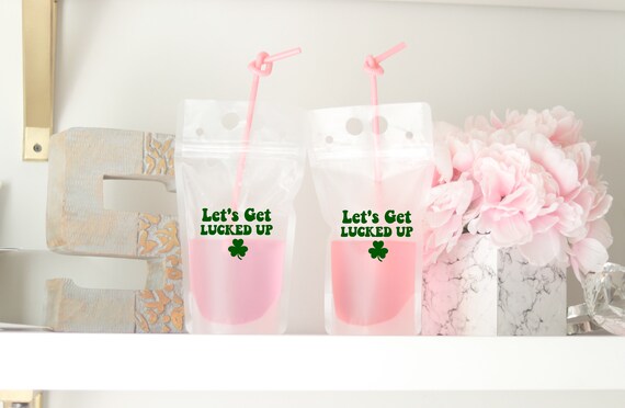 Saint Patrick's Day Favors | Pouches | Saint Patty's Day Favors | St. Patrick's Day Drink Pouch | St. Patty's Day Booze Bags | Saint Patrick