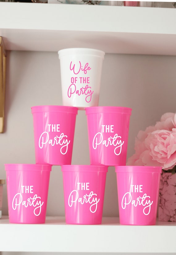 Wife of the Party | Bachelorette Party Cups with Names | Bachelorette Party Favors | Bach Party Gifts | Personalized | Customized | Trendy