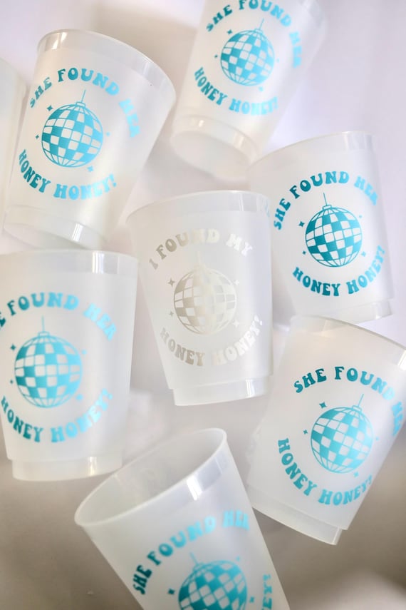 She Found her Honey Honey | Mamma Mia Bachelorette Cups | Dancing Queen Cups | Disco Bachelorette Favors | Last Disco Cups | Disco