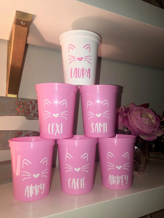 Cat Bachelorette Party Cups | Getting Meowied Bachelorette Party Favors | Bach Party Gifts | Personalized | Customized | Bach Decorations