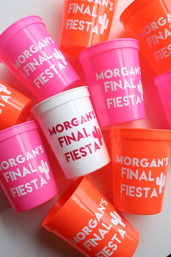 Final Fiesta Bachelorette Party Cups | Cancun Bachelorette | Mexico Bachelorette | Personalized Fiesta Cups |  Bachelorette Party Favors