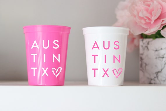 Austin Texas Bachelorette Cups | Austin Favors | Texas Bachelorette | Bachelorette | Nashville Bachelorette | ATX | Dallas | Houston