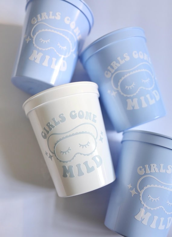 Girls Gone Mild Bachelorette | Pajama Party Favors | Bachelorette Sleepover Favors | Sleepover Bachelorette | PJ Party | Pajama Party Cups