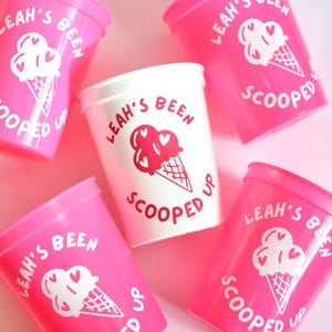 Lei è stata raccolta / Coppe gelato per addio al nubilato / Bomboniere per addio al nubilato con gelato / Addio al nubilato personalizzato / Coppe per addio al nubilato