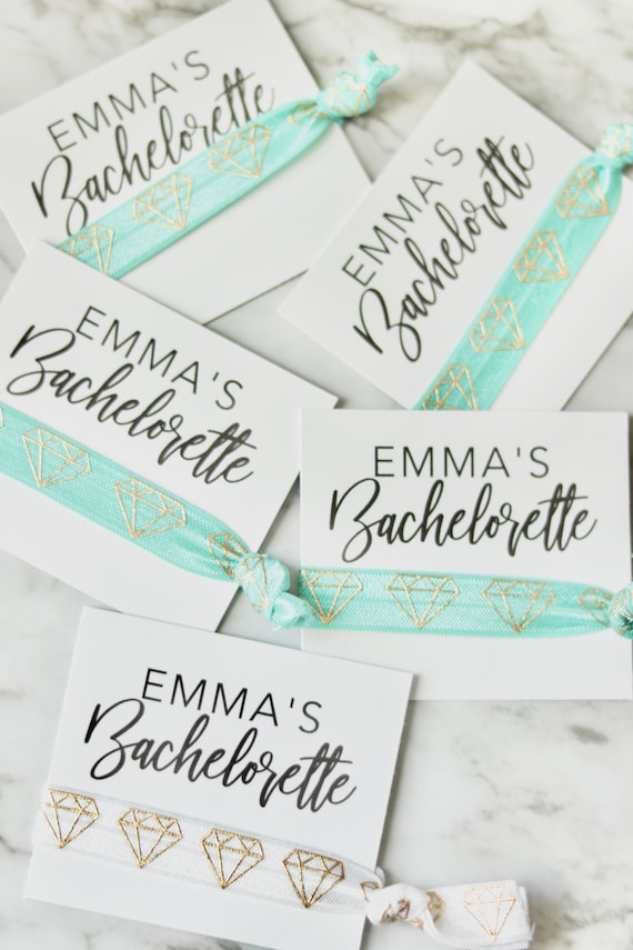 Personalized Bachelorette Party Favors | Bachelorette Hair Ties | Bachelorette Favors with names | Bachelorette Party Favors | Cheap Favors