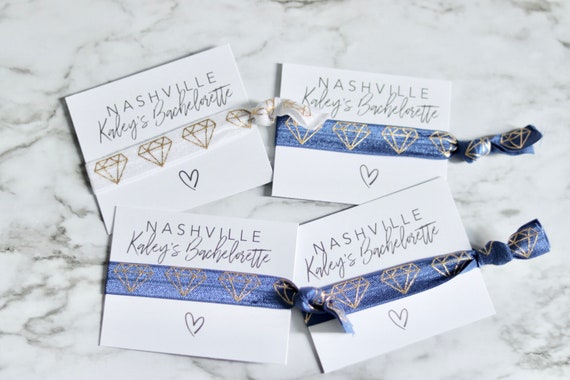 Personalized Nashville Hair Ties | Nashville Bachelorette Hair Tie | Favors |  Bachelorette Party Favors | Personalized Hair Ties | NashBash