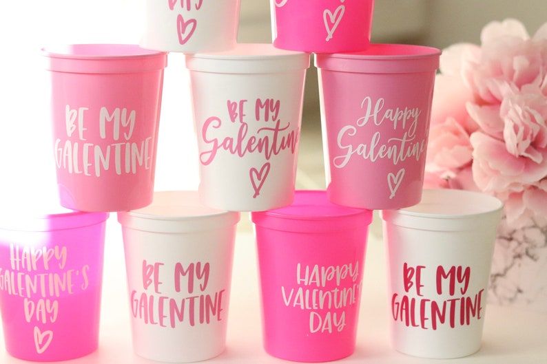 Be My Galentine Cup Valentines Day Favors Galentines Day Cups Galentines Day Favors Be my Galentine Galentines Day Brunch image 6