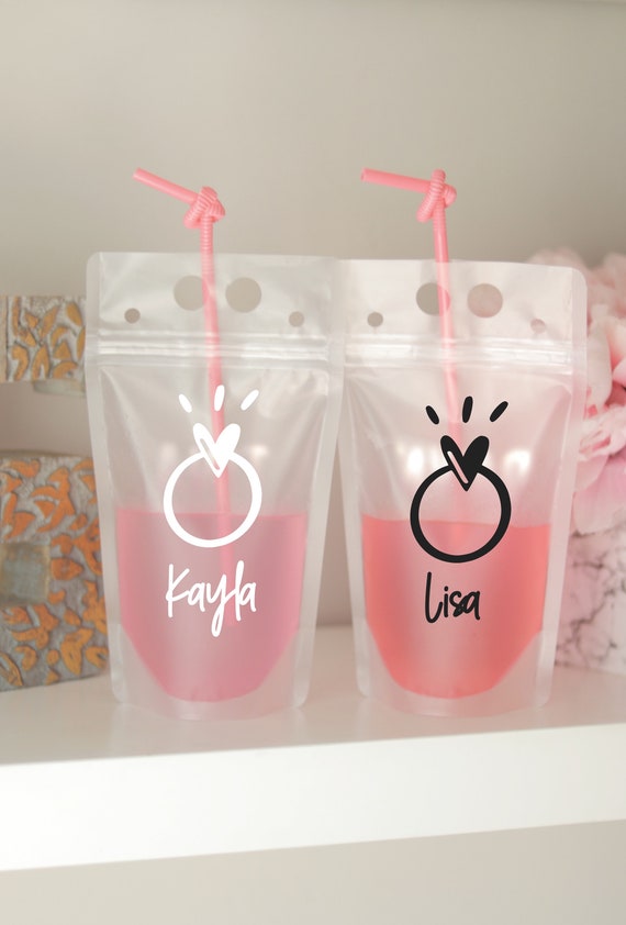 Bachelorette Party Favors with Names | Bachelorette Party Cups Names | Bachelorette Favors | Bach Party Gifts | Personalized | Booze Bags