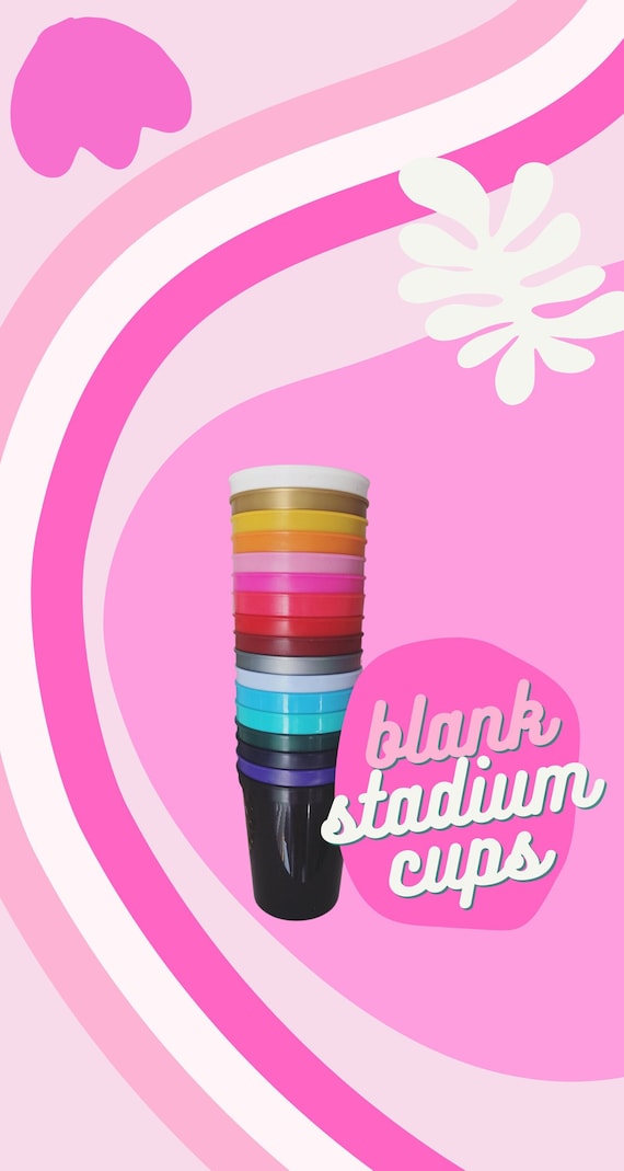 Blank Stadium Cups | Stadium Cups | Crafter Blanks | Cup Blanks | Stadium Cup | Plastic Cup Blanks | Plastic Cups | 16 oz Cups | 16 Oz Blank